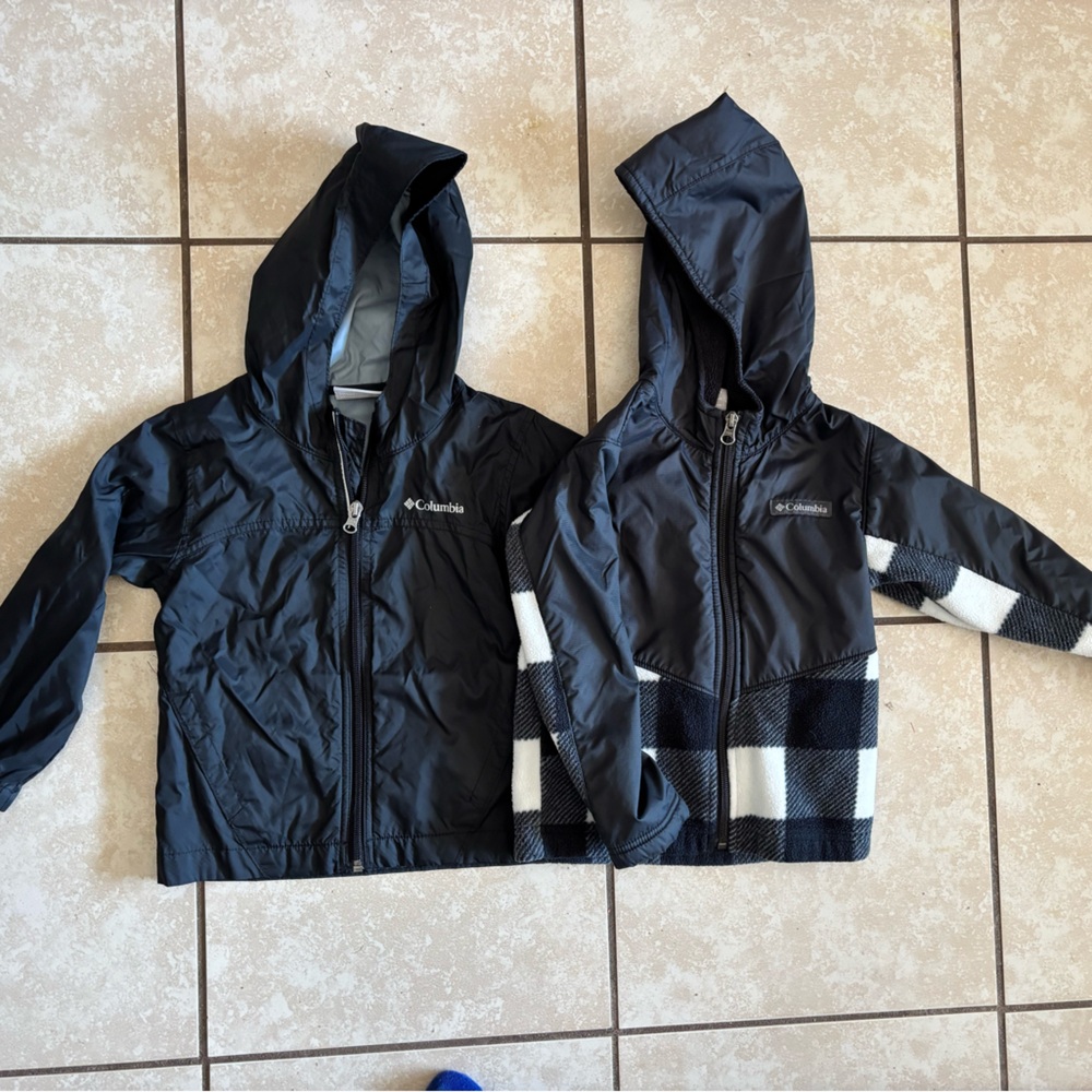 Kids Columbia jackets, size 4T